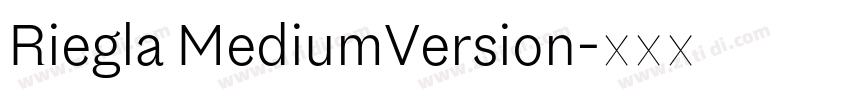 Riegla MediumVersion字体转换